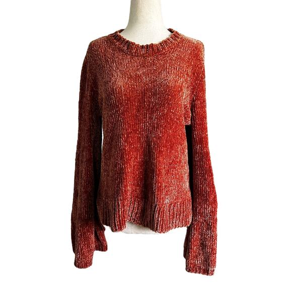 Gianni Bini Rust Cable Knit Pullover Sweater Women's Size Large | 39-52-3 - Picture 1 of 7